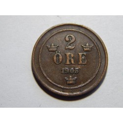 Sweden 2 Öre 1905 XF č11581