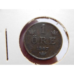 Sweden 1 Öre 1907 XF č00619 