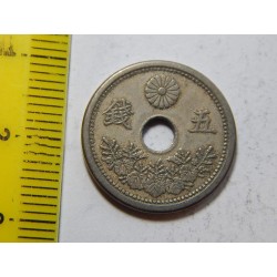Japonsko 5 Sen - Taishō 1920 XF č39589 
