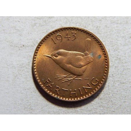 Anglie 1 Farthing 1943 XF č34253