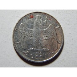Italie 1 Lira 1940 R (nemagnetická) XF č25201