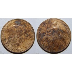 Francie 5 Centimes 1916 F-VF č31664