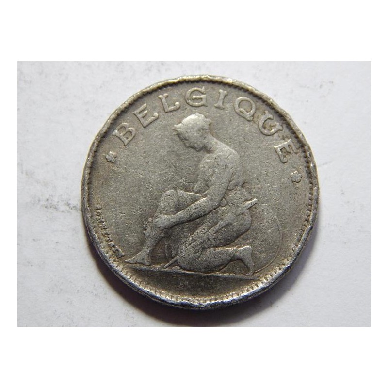 Belgie F. legenda 1 Francs 1923 F-VF č37022 