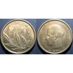 Belgie N. legenda 20 Francs 1980 UNC č31545