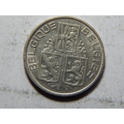 Belgie F. legenda 1 Francs 1939 XF č37207 