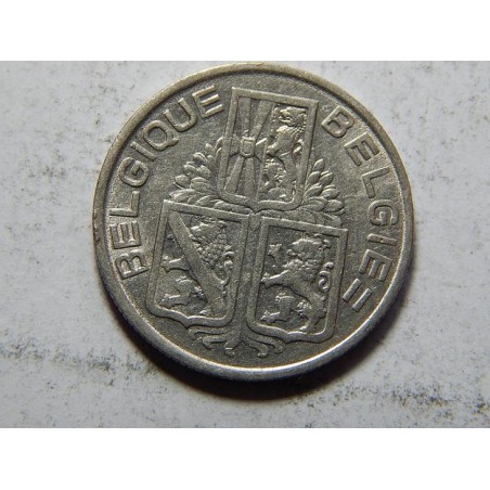 Belgie F. legenda 1 Francs 1939 XF č37207 