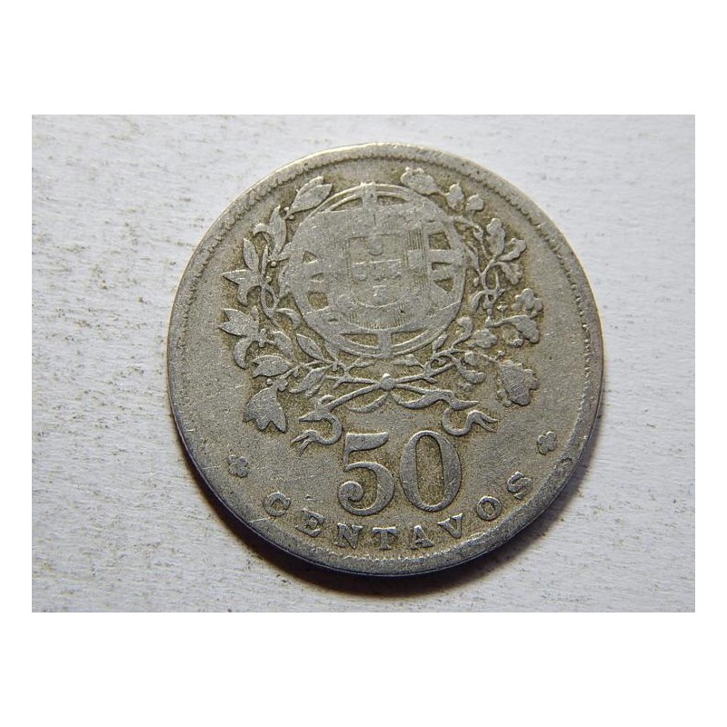 Portugalsko 50 Centavos 1929 F-VF č25879