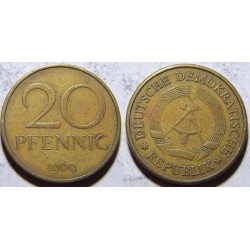 Německo DDR 20 Pfennig 1969 VF č11024