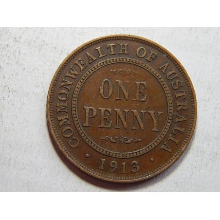 Austrálie 1 Penny 1913 VF-XF č33854