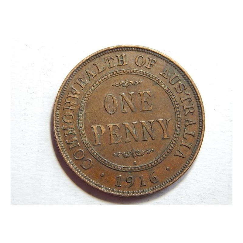 Austrálie 1 Penny 1916 L XF-UNC č33822 Austrálie 1 Penny 1916 L XF-UNC č33822