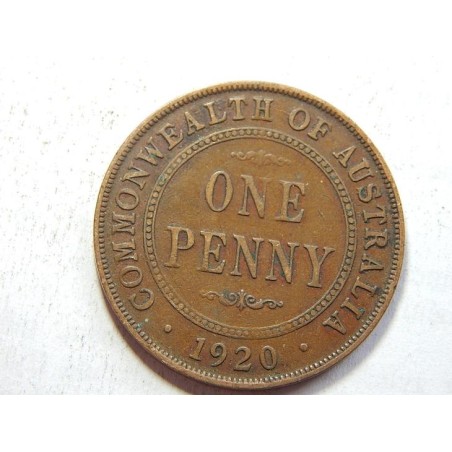 Austrálie 1 Penny 1920 bez tečky XF č33863
