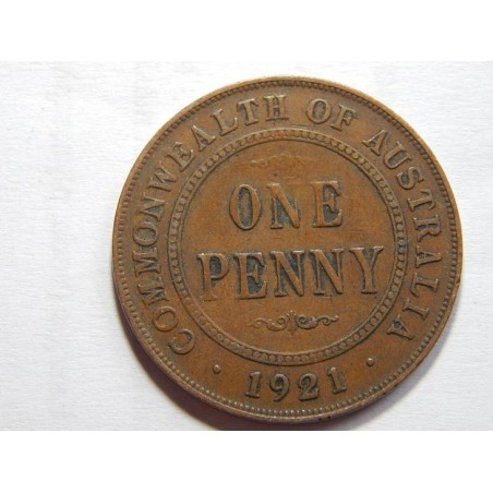 Austrálie 1 Penny 1921 INDIAN observe XF č33809