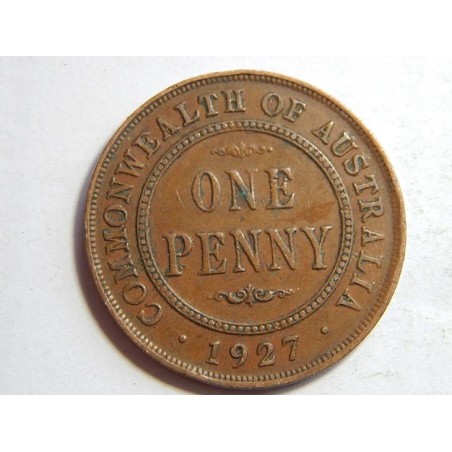 Austrálie 1 Penny 1927 LONDON observe XF č33980