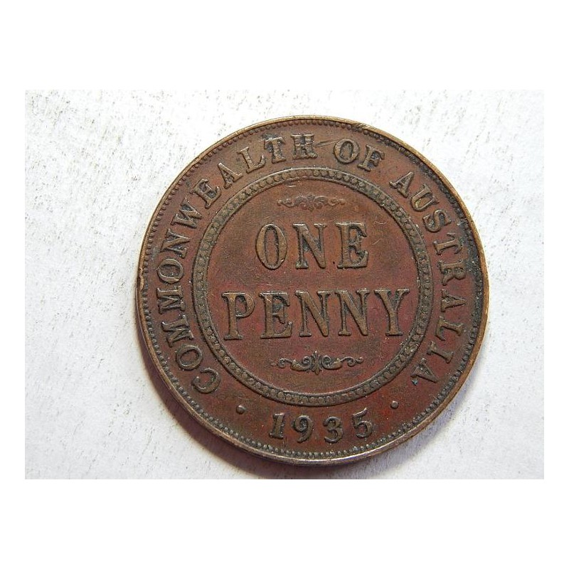 Austrálie 1 Penny 1935 VF-XF č33856 Austrálie 1 Penny 1935 VF-XF č33856