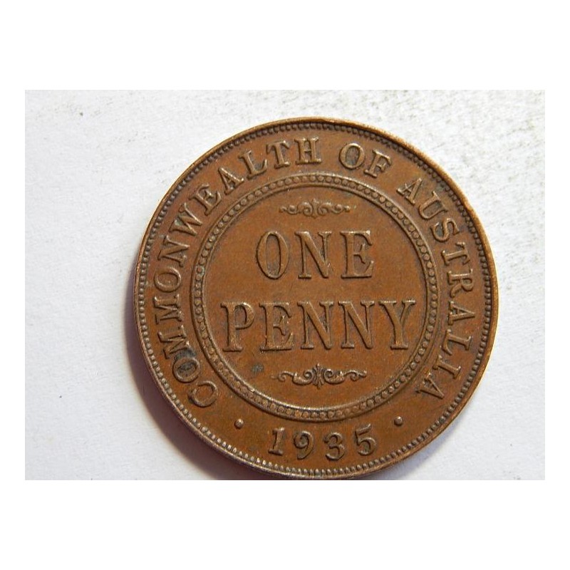 Austrálie 1 Penny 1935 XF č32229 Austrálie 1 Penny 1935 XF č32229