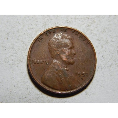 USA 1 Cent 1951 D VF č30788