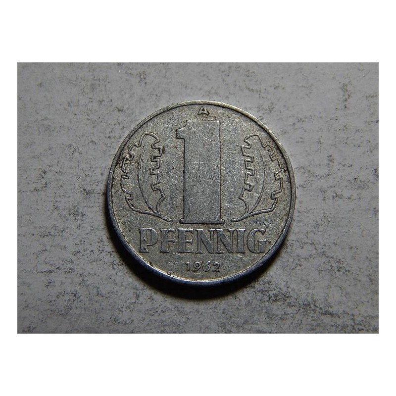 Německo DDR 1 Pfennig 1962 A XF č32554 Německo DDR 1 Pfennig 1962 A XF č32554