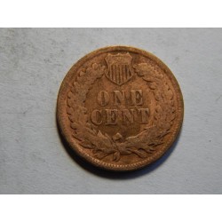 USA 1 Cent 1907 indián VF č30008