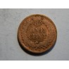 USA 1 Cent 1907 indián VF č30008