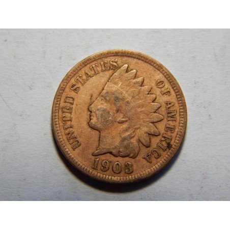 USA 1 Cent 1903 indián XF č29915