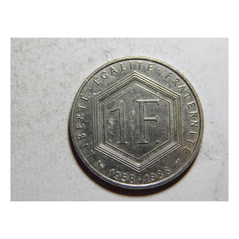 Francie 1 Francs 1988 výroční XF č33409 Francie 1 Francs 1988 výroční XF č33409