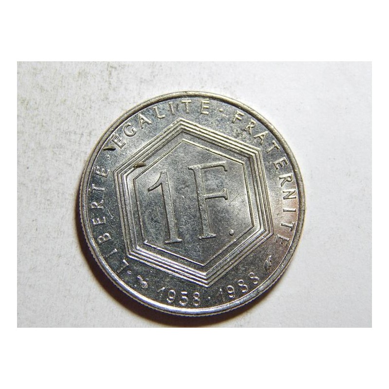 Francie 1 Francs 1988 výroční XF č33394 Francie 1 Francs 1988 výroční XF č33394