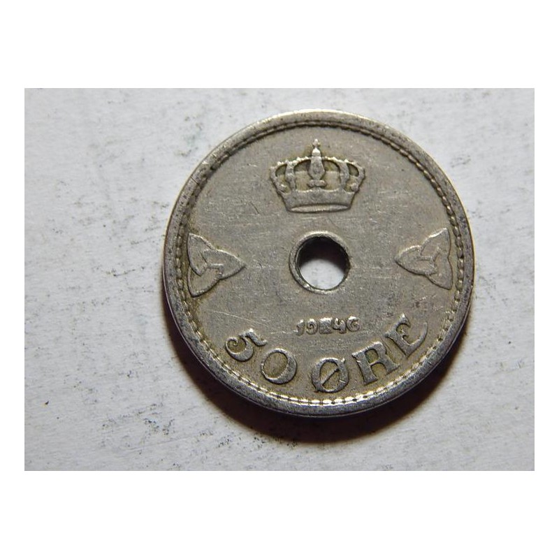Norsko 50 Ore 1946 XF č38310 Norsko 50 Ore 1946 XF č38310