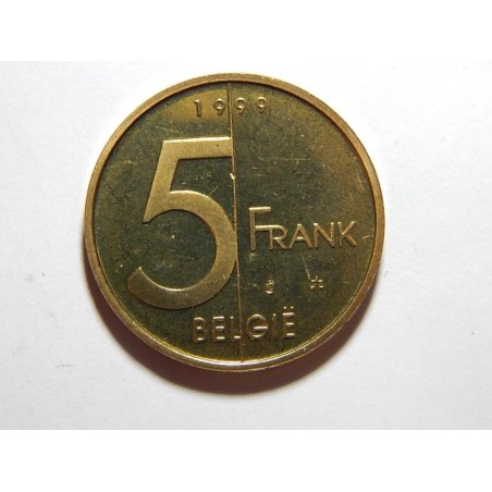 Belgie N. legenda 5 Francs 1999 PROOF ze sady č25718