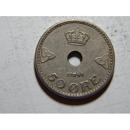Norsko 50 Ore 1940 XF č38307