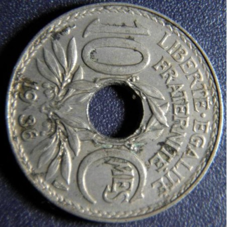 Francie 10 Centimes 1936 XF č33701