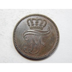 Německo Mecklenburg-Schwerin 3 Pfenninge 1852 A UNC č56350 