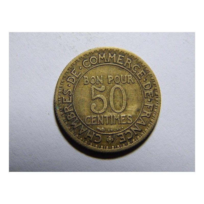 Francie 50 Centimes 1922 VF č11695 Francie 50 Centimes 1922 VF č11695