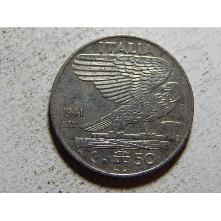 Italie 50 Centesimi 1941 Magnetická XF č37599