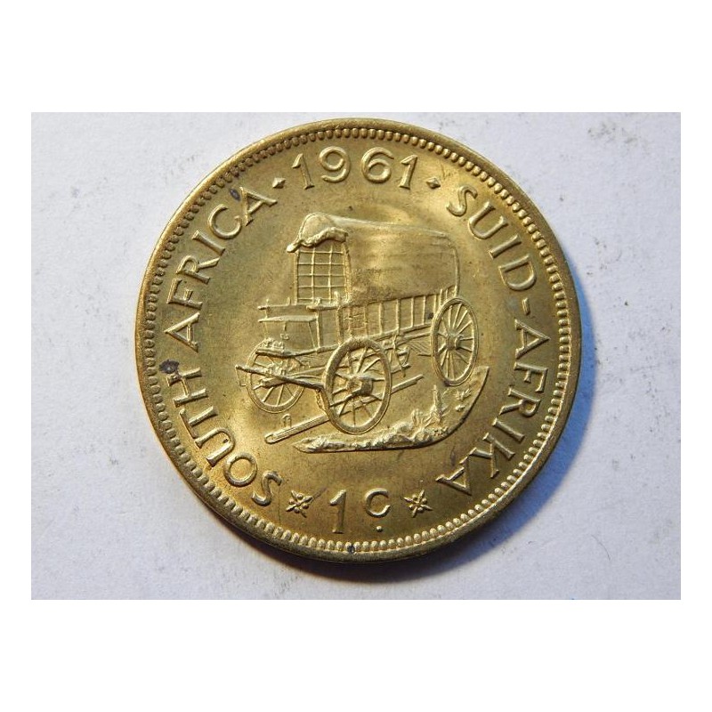 Jižní Afrika 1 Cent 1961 UNC č11911 Jižní Afrika 1 Cent 1961 UNC č11911