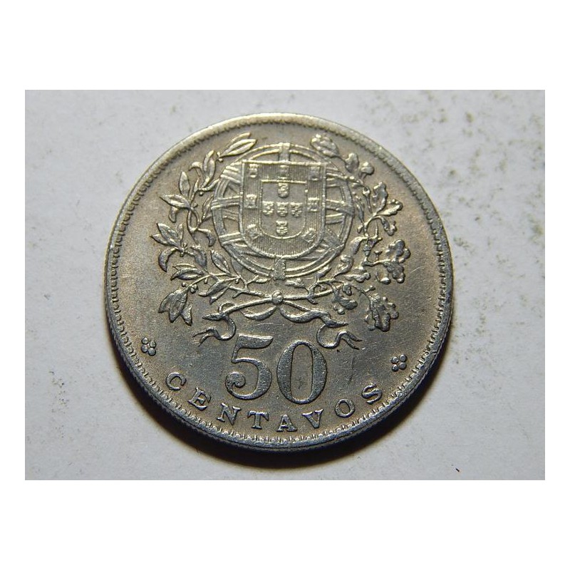 Portugalsko 50 Centavos 1968 XF č23153 Portugalsko 50 Centavos 1968 XF č23153