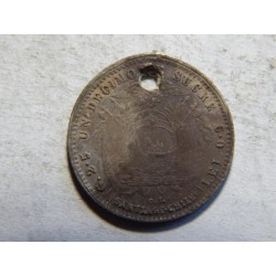 Ekvádor 1 Décimo 1889 HEATON Ag RRR B č30322