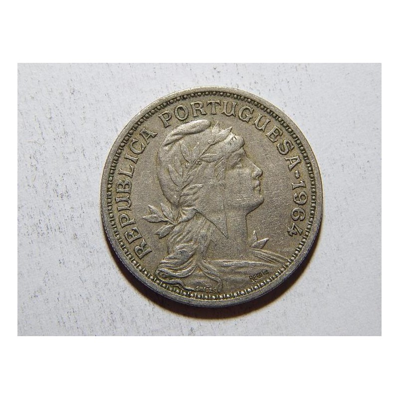 Portugalsko 50 Centavos 1964 XF č21314 Portugalsko 50 Centavos 1964 XF č21314