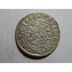 Leopold I. 3 Kreuzer 1666 KB XF č05360