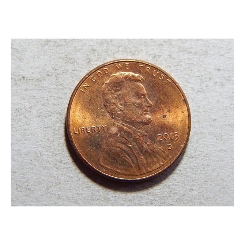USA 1 Cent 2013 D XF č34189 USA 1 Cent 2013 D XF č34189