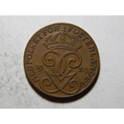Švédsko 2 Öre 1939 XF č30090