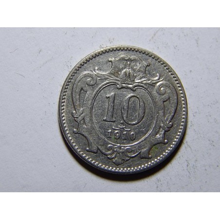 František Josef I. 10 Heller 1910 XF č28780