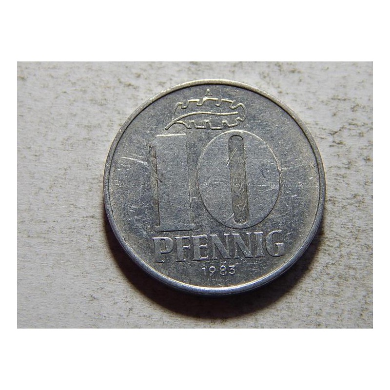 Německo DDR 10 Pfennig 1983 A XF č26065 Německo DDR 10 Pfennig 1983 A XF č26065