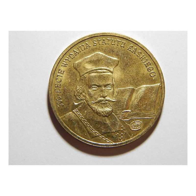 Polsko 2 Zloty 2006 500 Let vydania statusu pamětní UNC č11660 Polsko 2 Zloty 2006 500 Let vydania statusu pamětní UNC č11660