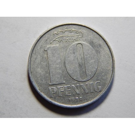 Německo DDR 10 Pfennig 1970 A XF-UNC č26248