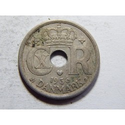 Dánsko 25 Øre 1936 N,GJ XF č05583 