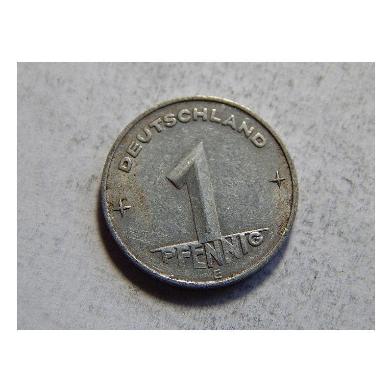 Německo DDR 1 Pfennig 1953 E XF č26982 Německo DDR 1 Pfennig 1953 E XF č26982