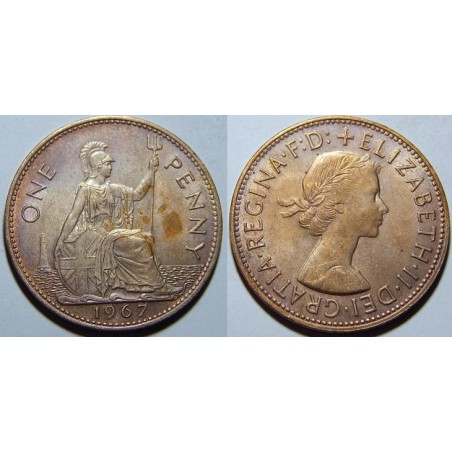 Anglie 1 Penny 1967 XF č12080