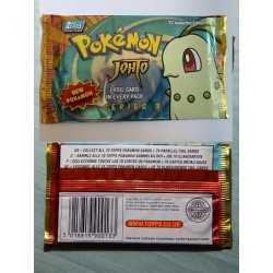 Pokémon sealed Booster Topps 2001 Serie3 Johto Chikorita originál