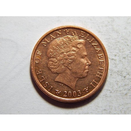 Isle of Man 1 Penny 2003 XF-UNC č26051