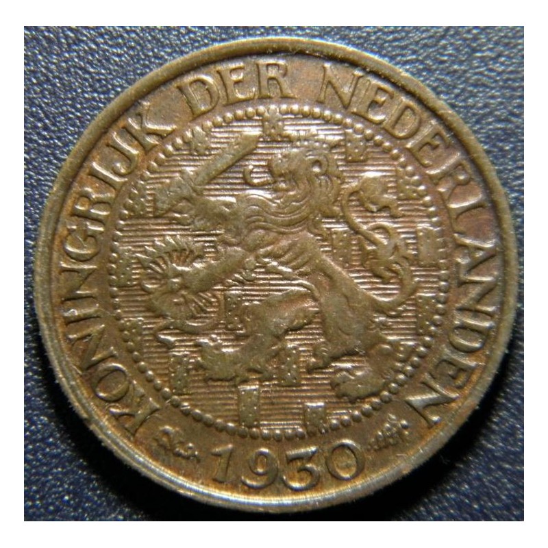 Nizozemí 1 Cent 1930 UNC č33455 Nizozemí 1 Cent 1930 UNC č33455